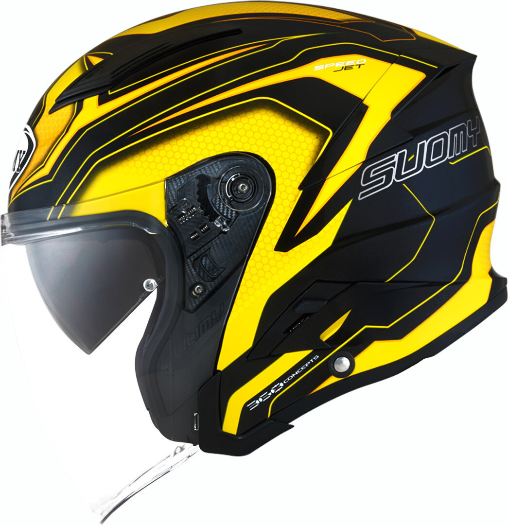Suomy Speedjet Ready Casque Jet Noir Jaune M