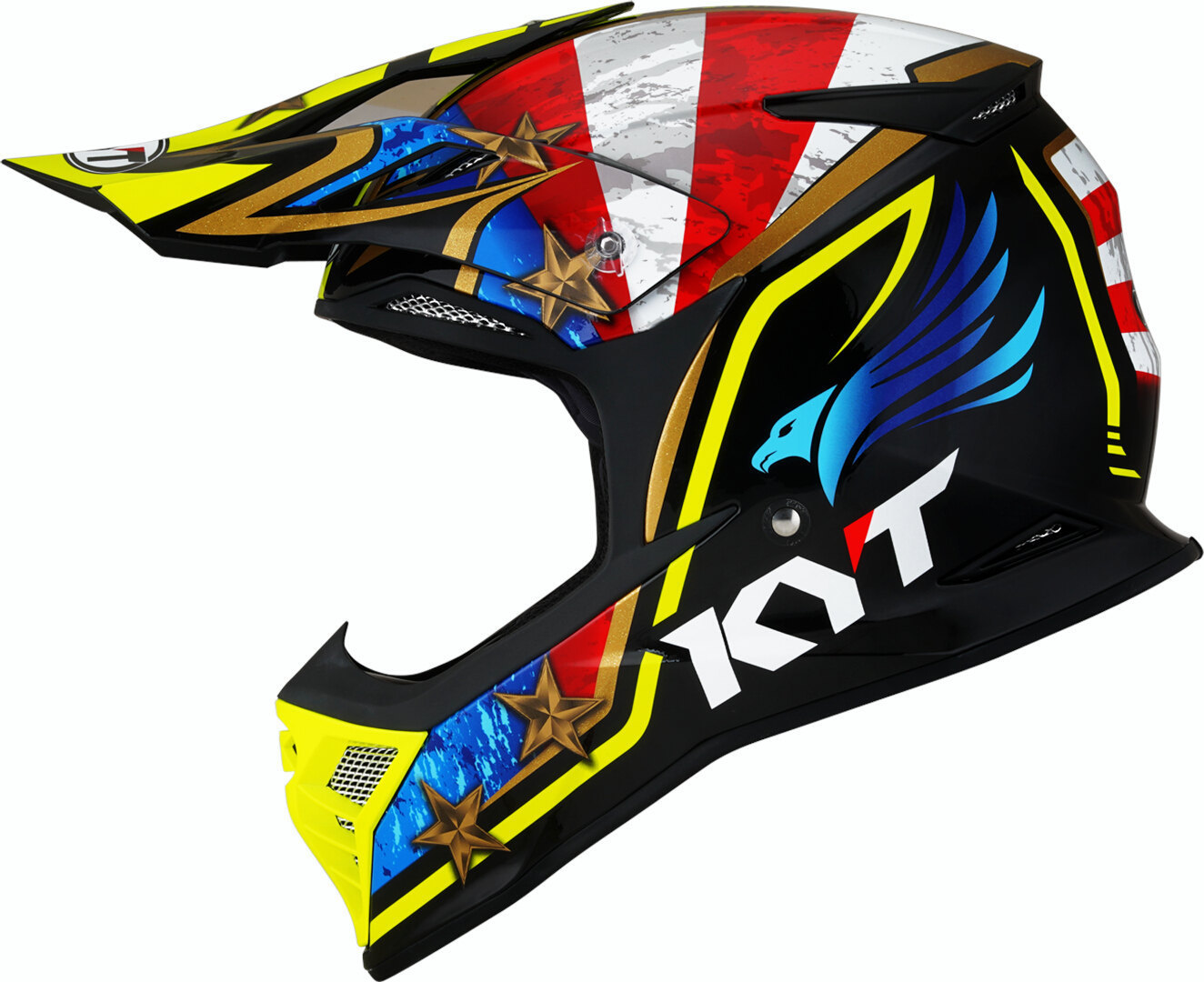 KYT Skyhawk Hi-Fly Casque Motocross Multicolore XS