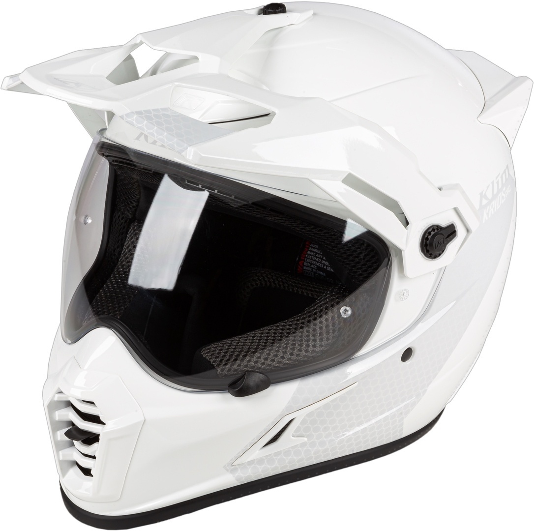 Klim Krios Pro Haptik Carbon Casque Motocross Blanc S
