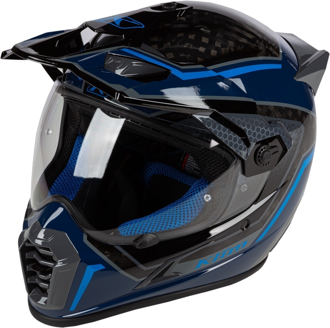 Klim Krios Pro Mekka Carbon Casque de motocross Bleu S