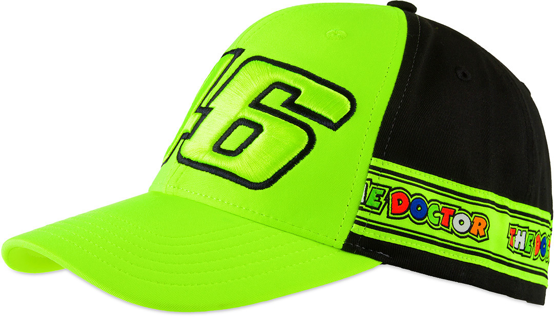 VR46 Tapes Cap Noir Jaune unique taille