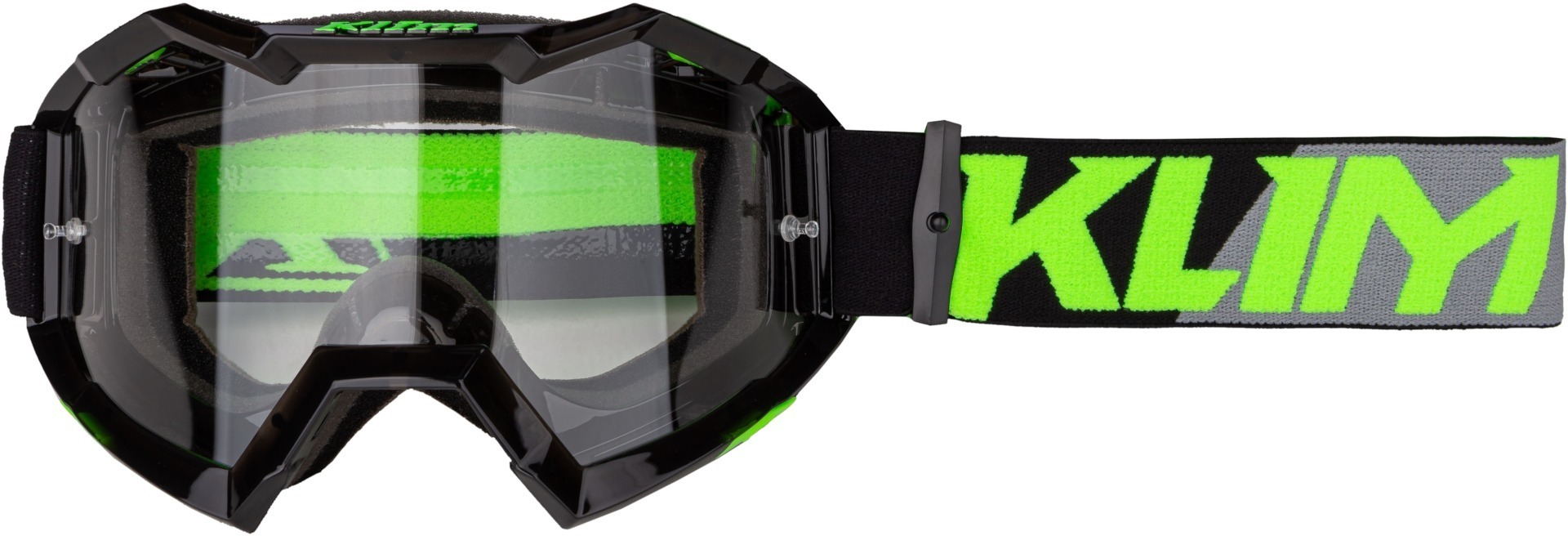 Klim Viper XC Lunettes Motocross Noir Vert unique taille