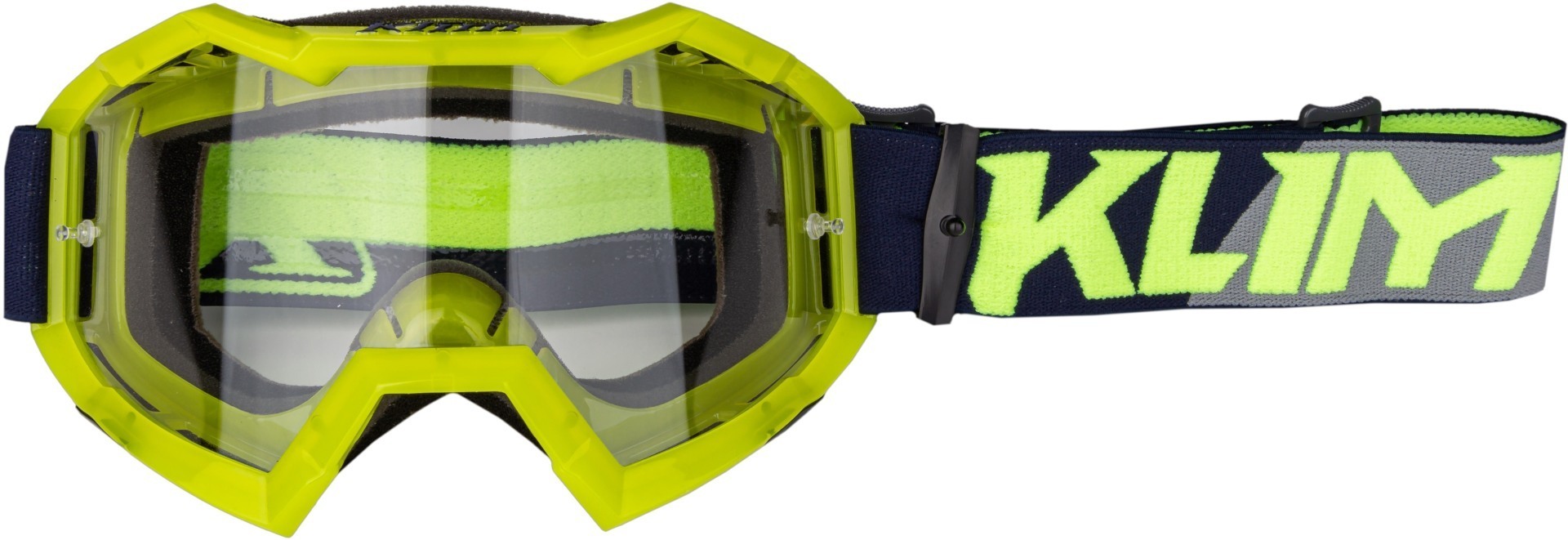 Klim Viper XC Lunettes Motocross Noir Gris Jaune unique taille