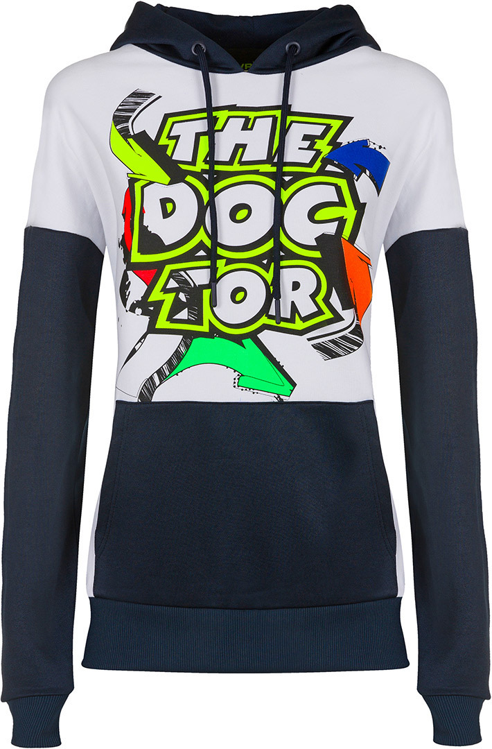 VR46 Street Art Dames Hoodie Blanc Bleu XS