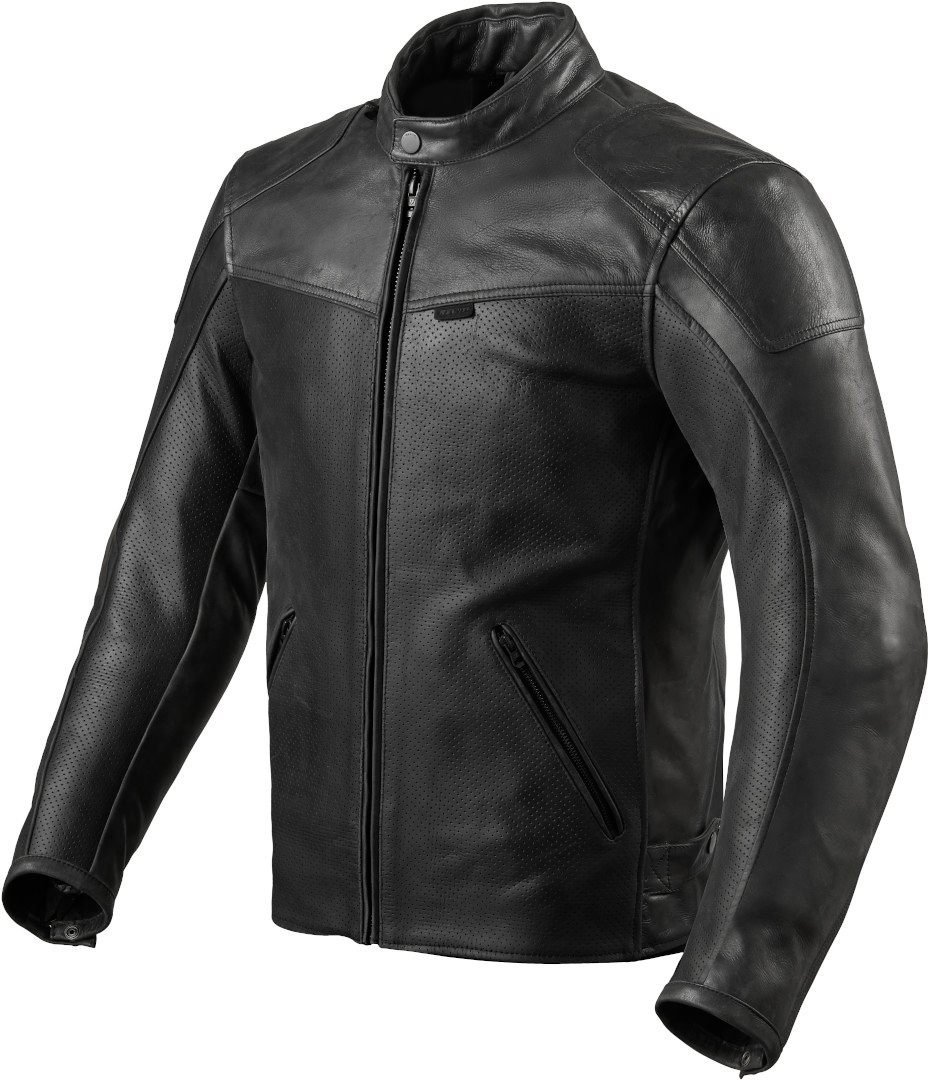 Revit Sherwood Air Veste en cuir de moto Noir 46