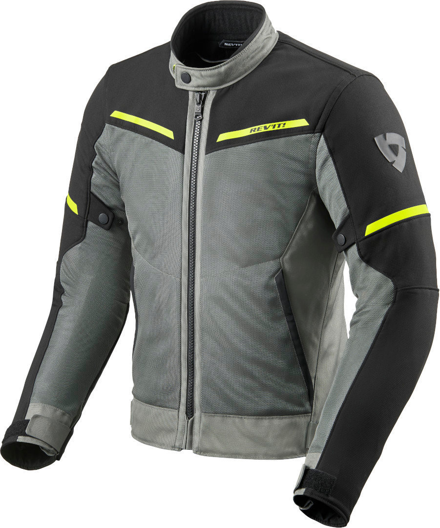 Revit Airwave 3 Veste textile de moto Noir Gris Jaune XS