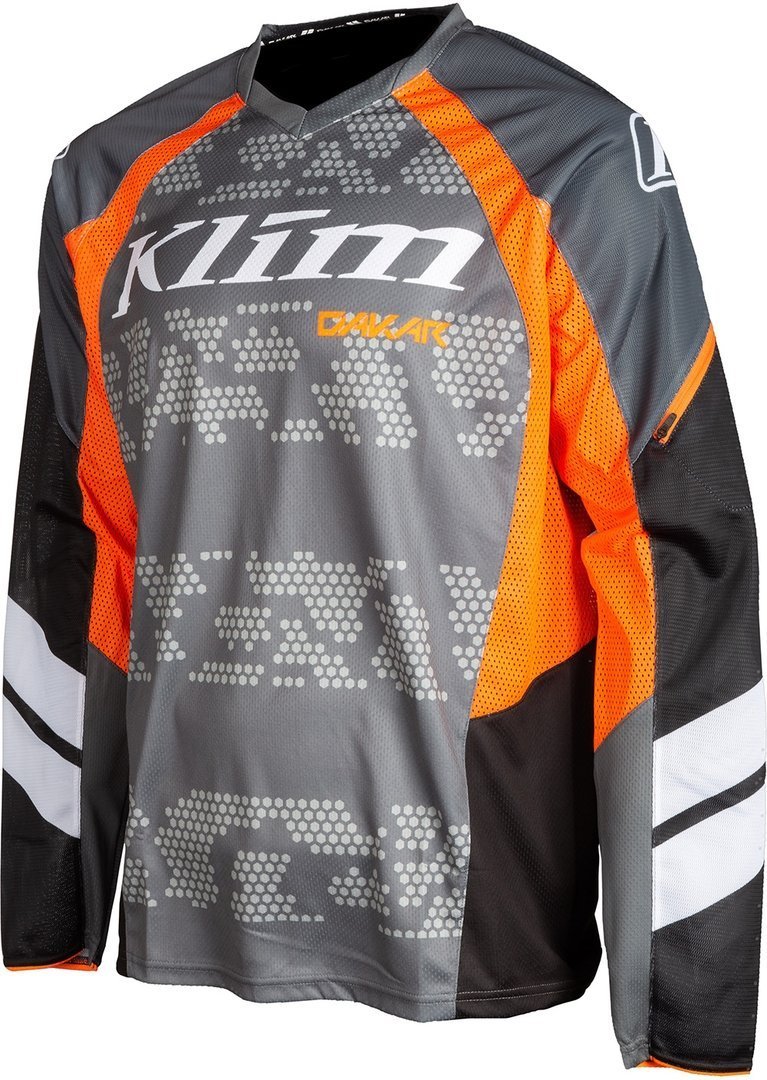 Klim Dakar Maillot Motocross Gris Orange M