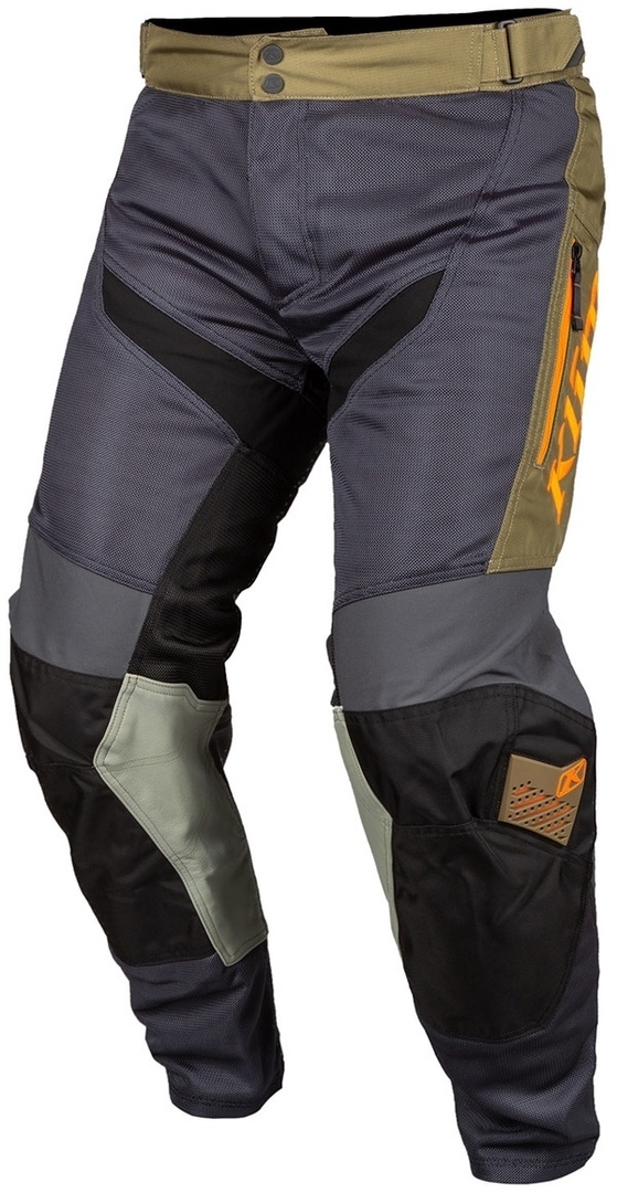 Klim Mojave in the Boot Pantalon Motocross Gris Vert 30