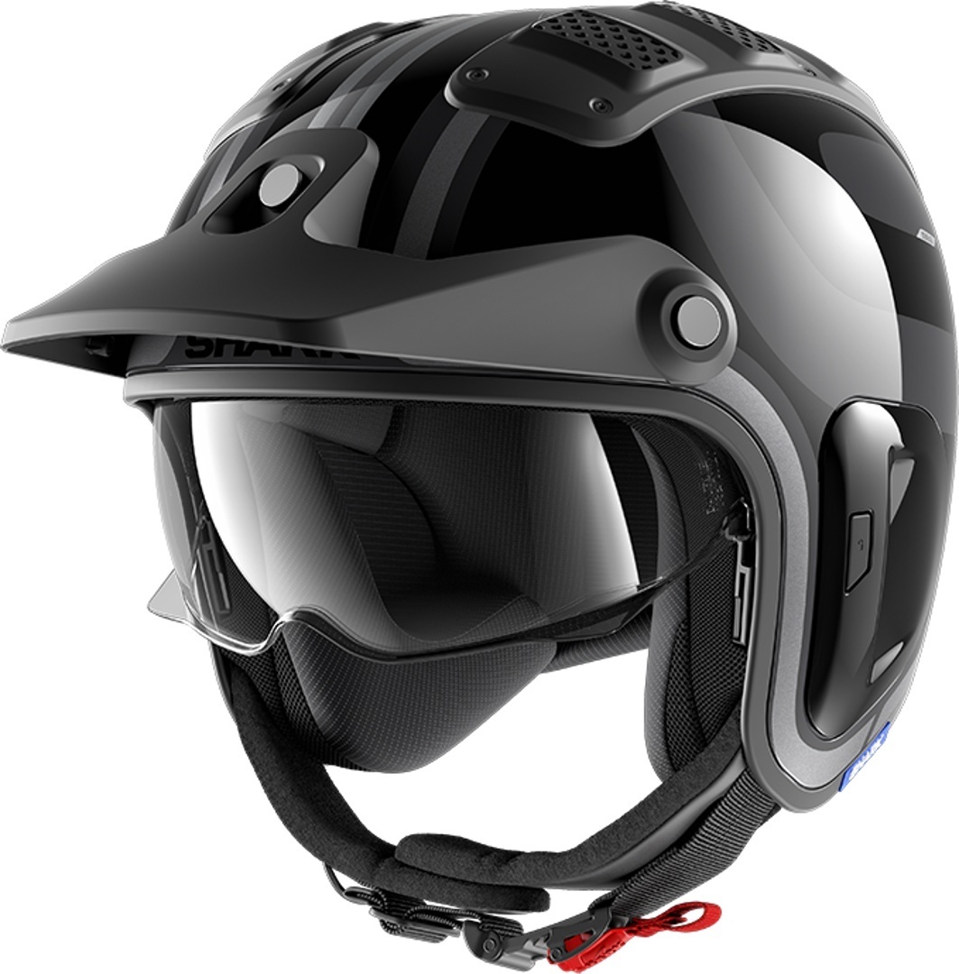 Shark X-Drak 2 Thrust R Casque Jet Noir Gris XS