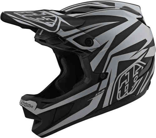 Troy Lee Designs D4 Slash MIPS Casco cuesta abajo Negro Plata XL