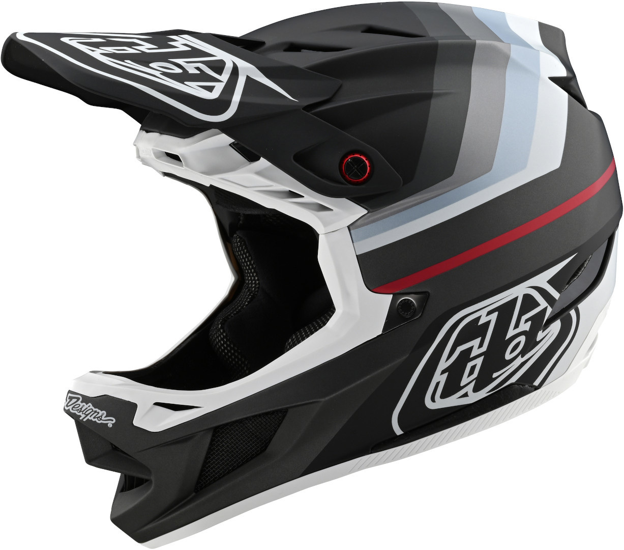 Troy Lee Designs D4 Mirage MIPS Casque de descente Noir Gris Argent S