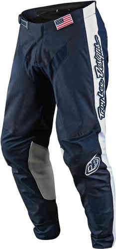 Troy Lee Designs GP Liberty Pantalones de Motocross Blanco Azul 28