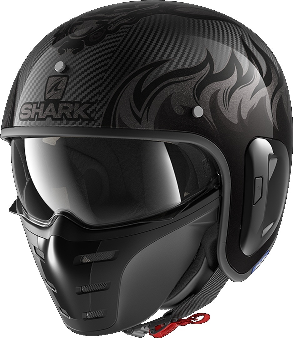 Shark S-Drak 2 Dagon Carbon Casque Jet Noir Gris XS