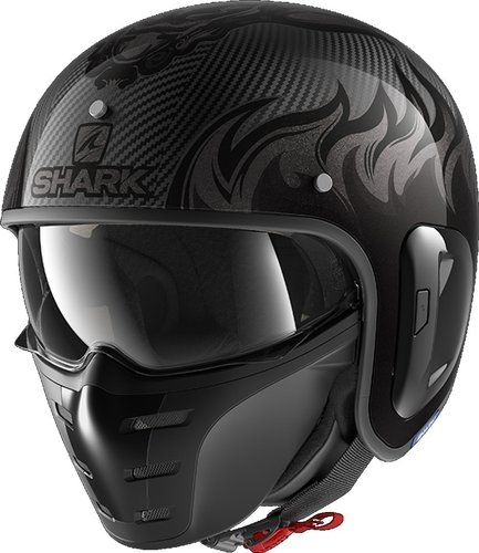 Shark S-Drak 2 Dagon Carbon Jet Helmet Casco Jet Negro Gris L