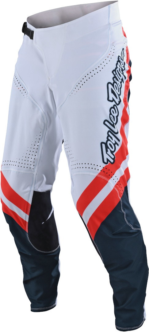 Troy Lee Designs SE Ultra Factory Pantalon Motocross Blanc Orange 30