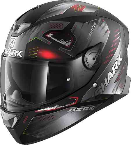 Shark Skwal 2.2 Venger Helmet Casco Negro Rojo M