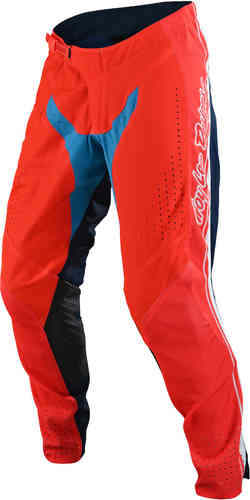 Troy Lee Designs SE Pro Boldor Pantalones de Motocross Blanco Azul Naranja 34
