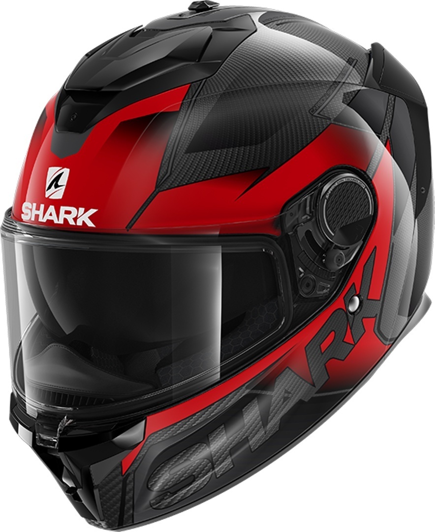 Shark Spartan GT Carbon Shestter Helmet Casque Noir Rouge XS