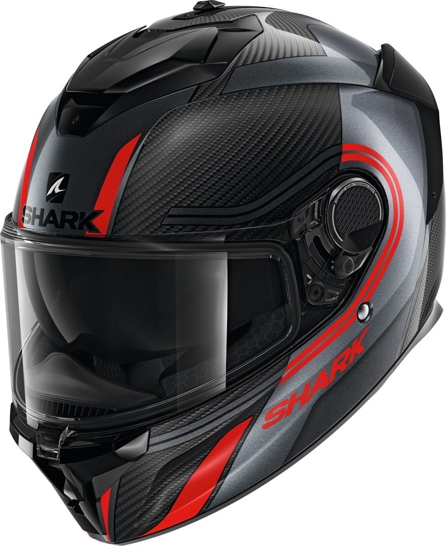 Shark Spartan GT Carbon Tracker Helmet Casque Noir Gris XS