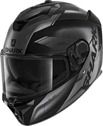 Shark Spartan GT Elgen Helmet Casco Negro Gris XS