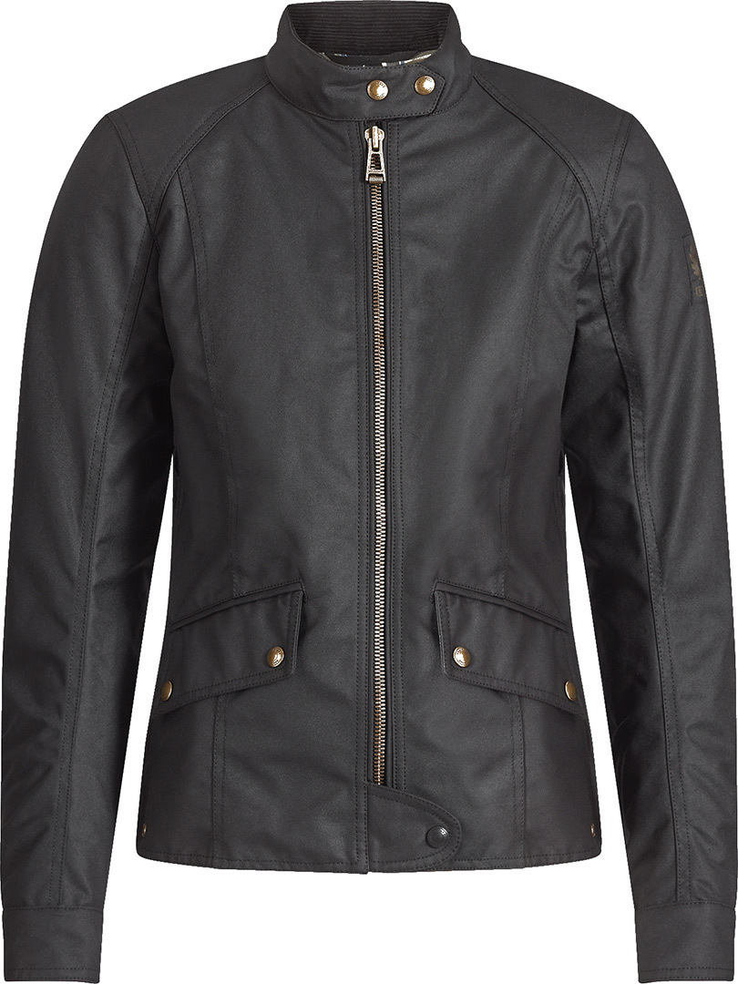Image of Belstaff Antrim Veste cirée de moto de dames Noir 36