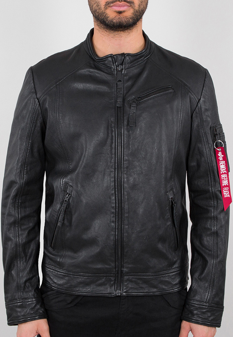 Alpha Industries Biker Veste Noir S