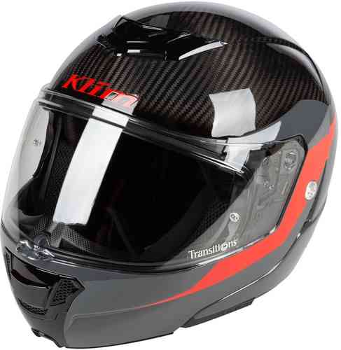 Klim TK1200 Architek Carbon Casco Negro Rojo S
