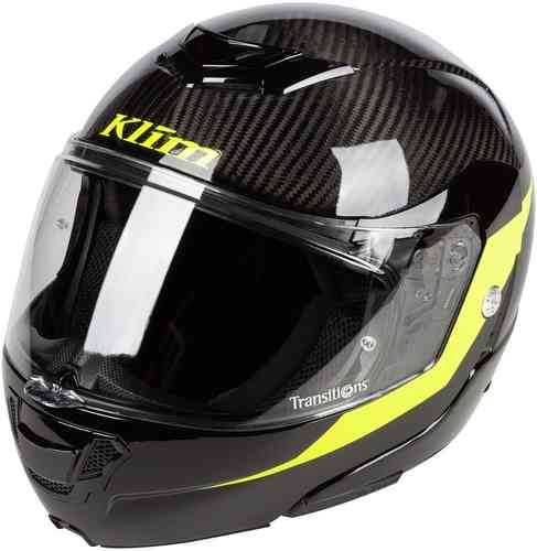 Klim TK1200 Architek Carbon Casco Negro Amarillo L
