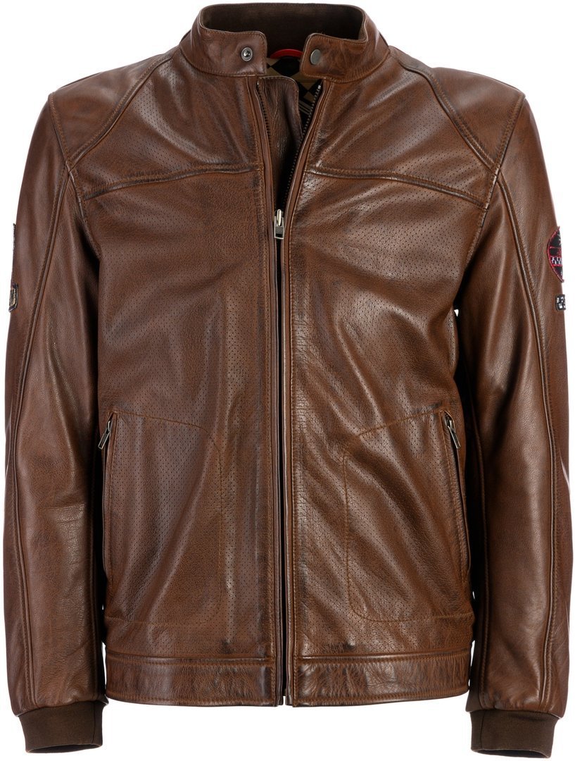 HolyFreedom Due Veste en cuir de moto Brun S