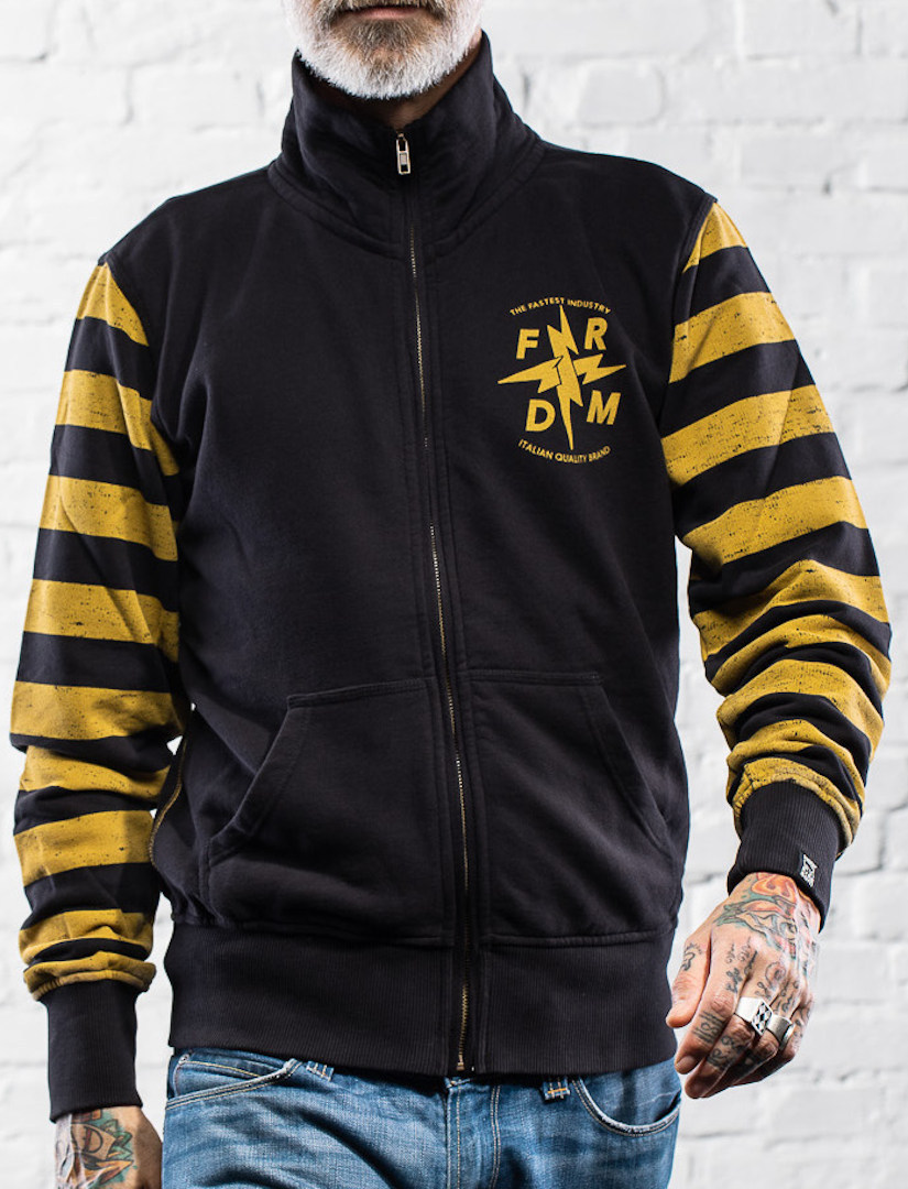 Image of HolyFreedom Maya Zip Sweatshirt Noir Jaune 3XL