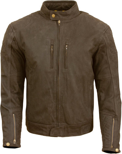 Merlin Stockton Chaqueta de cuero de motocicleta Marrón L