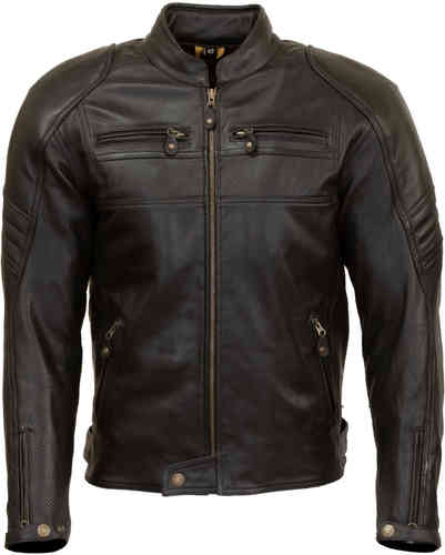 Merlin Odell Chaqueta de cuero de motocicleta Negro L