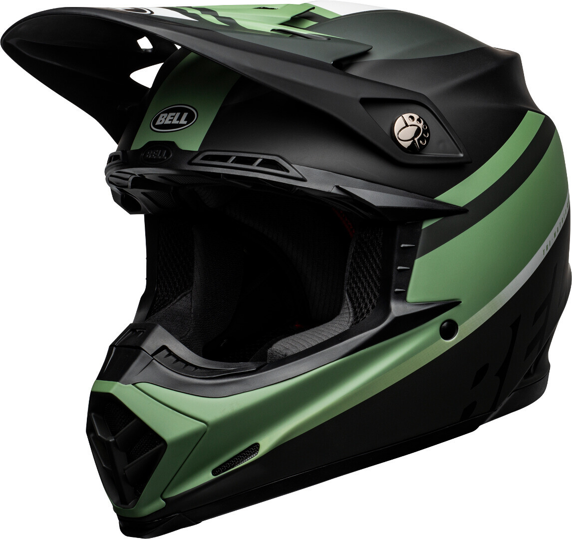 Bell Moto-9 Prophecy MIPS Casque Motocross Noir Vert XL