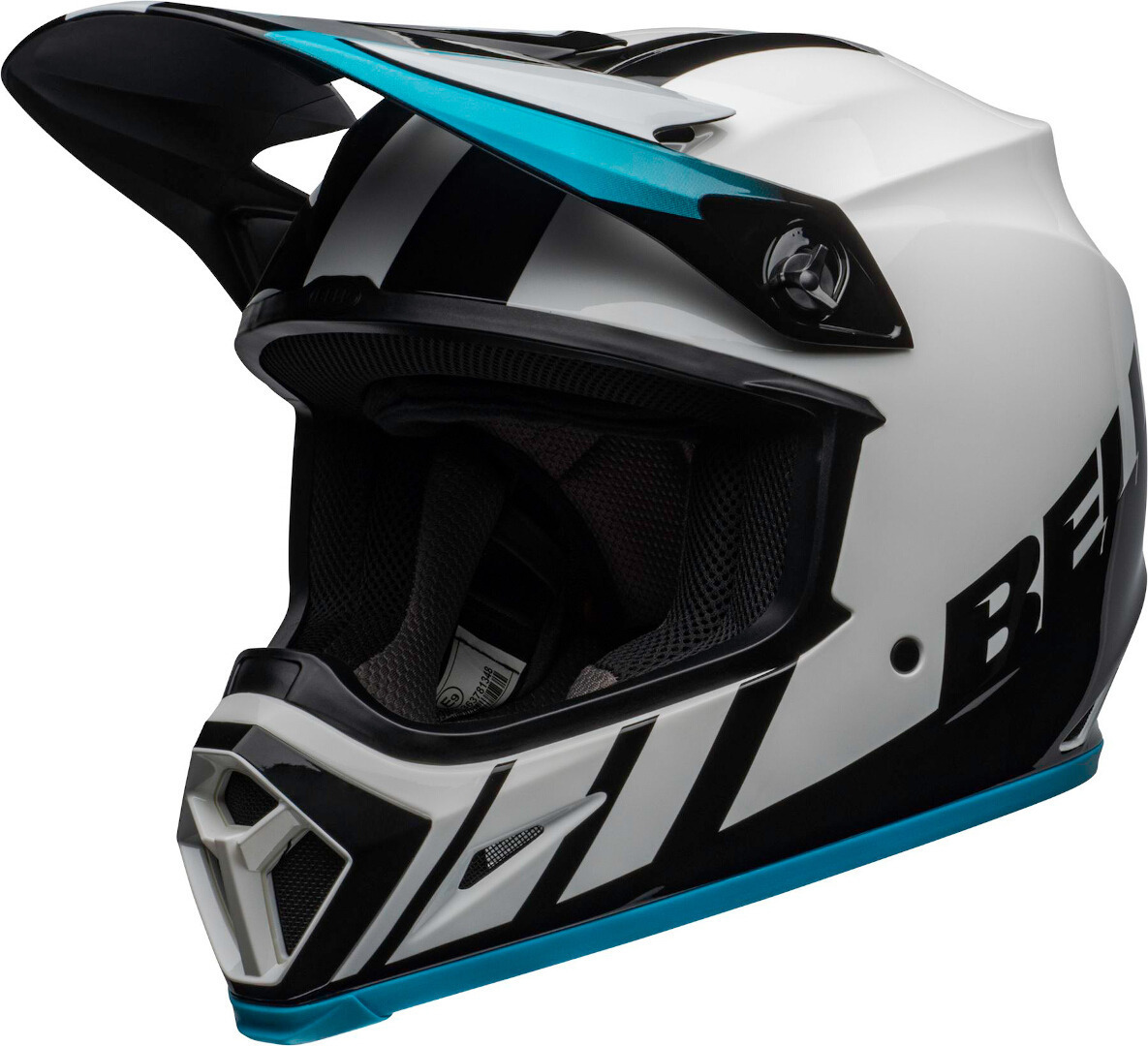 Bell MX-9 Dash MIPS Casque Motocross Noir Blanc Bleu XS 54 55