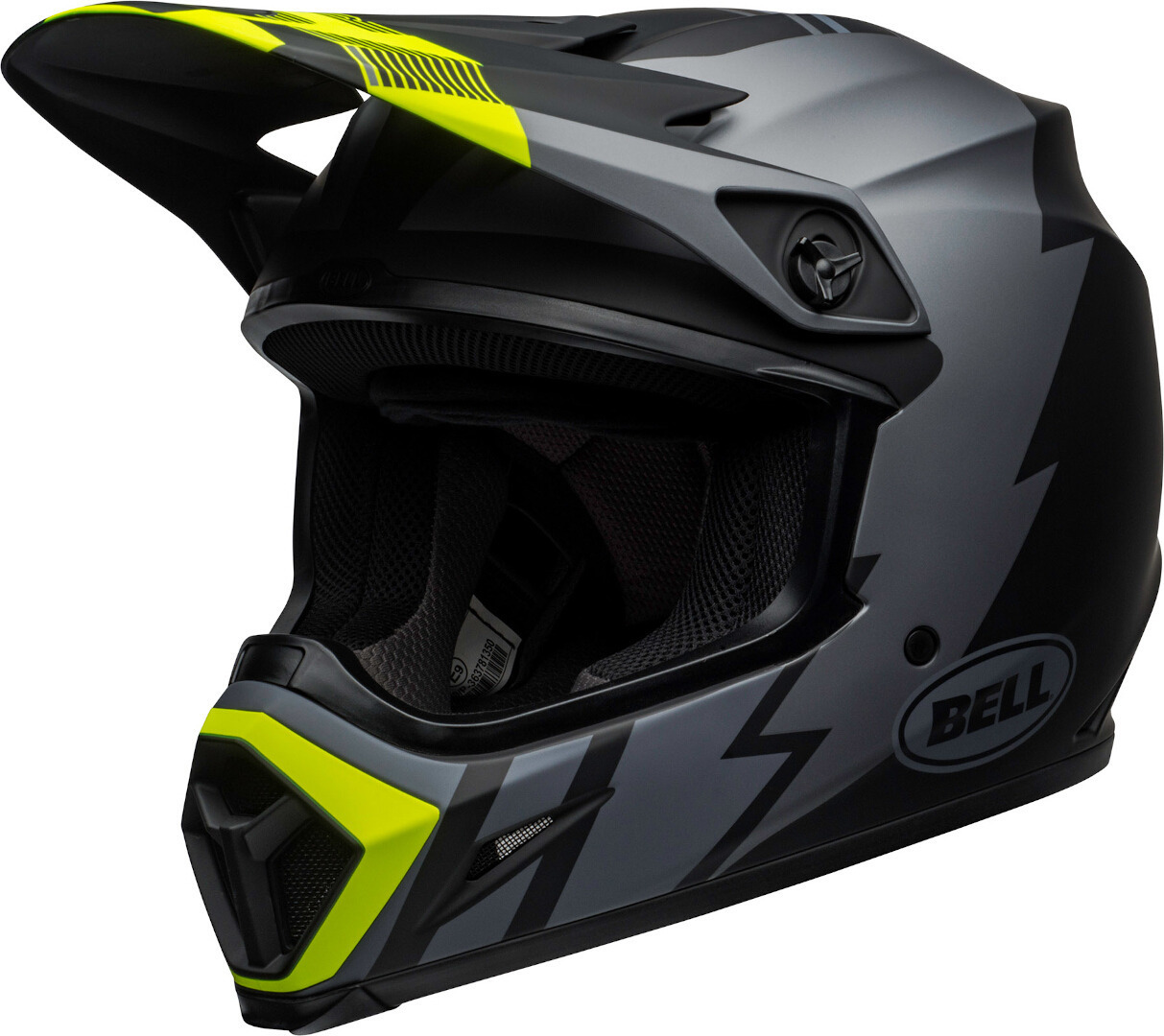 Bell MX-9 Strike MIPS Casque Motocross Noir Jaune XS 54 55