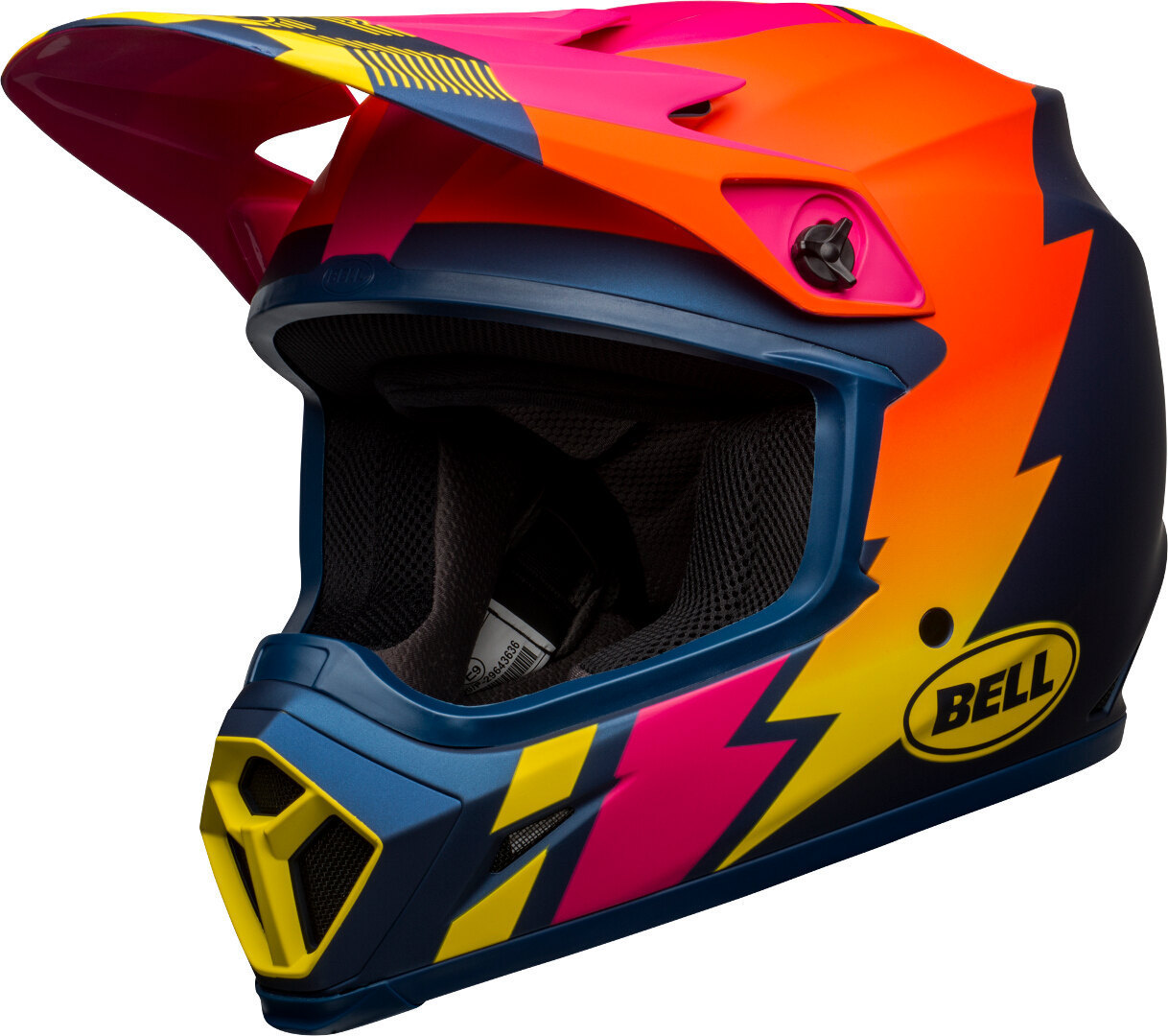 Bell MX-9 Strike MIPS Casque Motocross Bleu Orange L