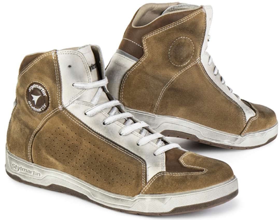 Stylmartin Colorado Chaussures de moto Vert Beige 37