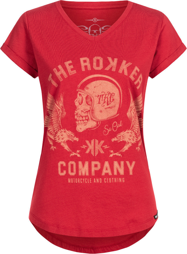 Rokker Eagle T-shirt Dames Rouge XS