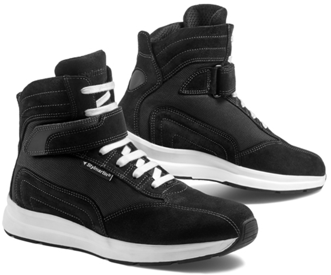 Image of Stylmartin Audax Chaussures de moto Noir Blanc 39