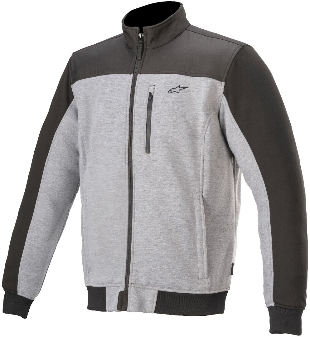 Alpinestars Café Track Motocyclette Zip Hoodie Noir Gris S