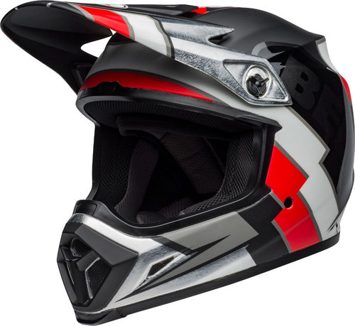 Bell MX-9 Mips Twitch Replica Casco de Motocross Negro Blanco Rojo S