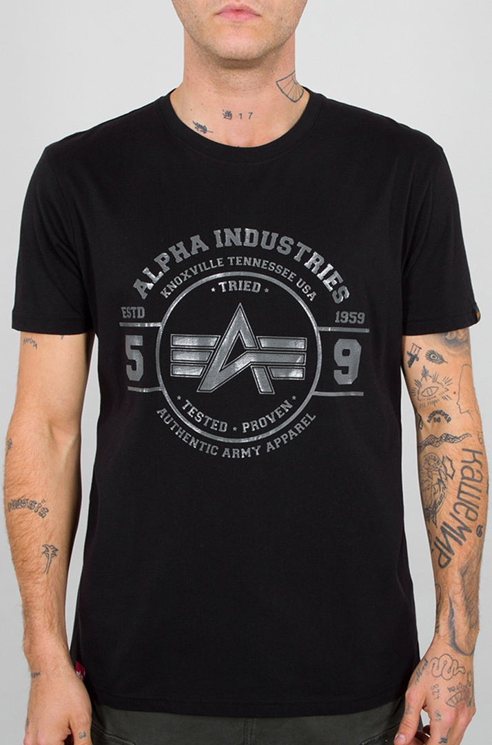 Alpha Industries Authentic Vinyl T-Shirt Noir XS