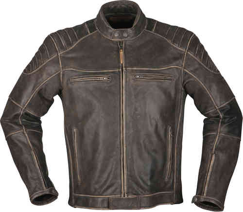Modeka Vincent Aged Chaqueta Leater de motocicleta Marrón S
