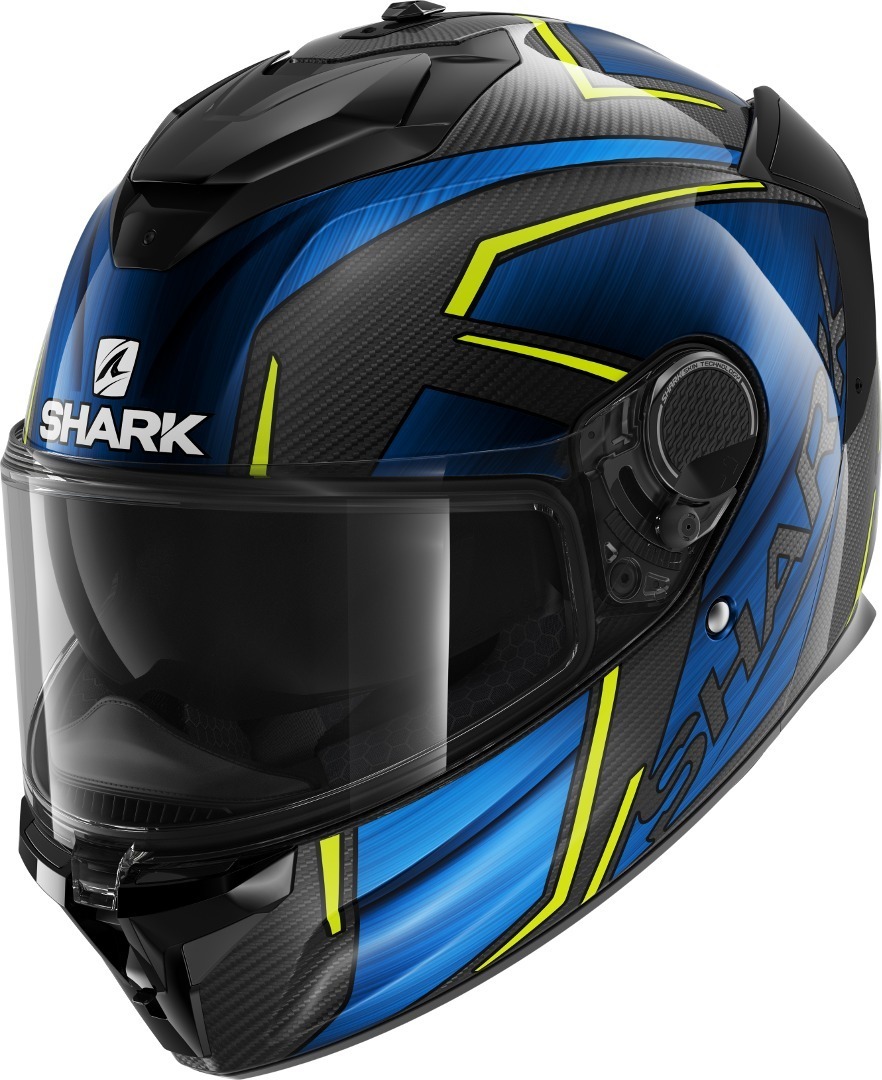 Shark Spartan GT Carbon Kromium Helmet Casque Noir Bleu XS