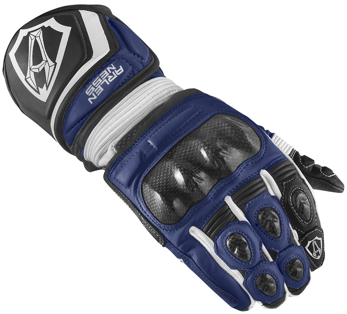 Arlen Ness Monza 2.0 Gants de moto Noir Blanc Bleu S