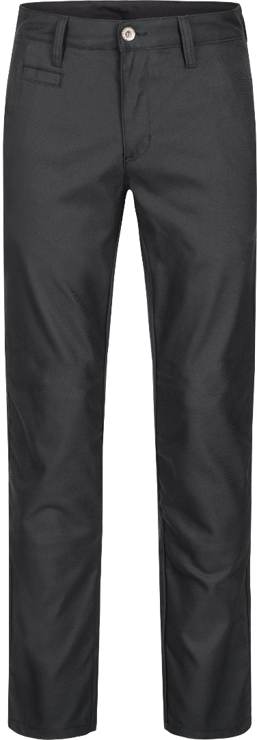 Rokker Chino Black Light Pantalon textile de moto Noir 34