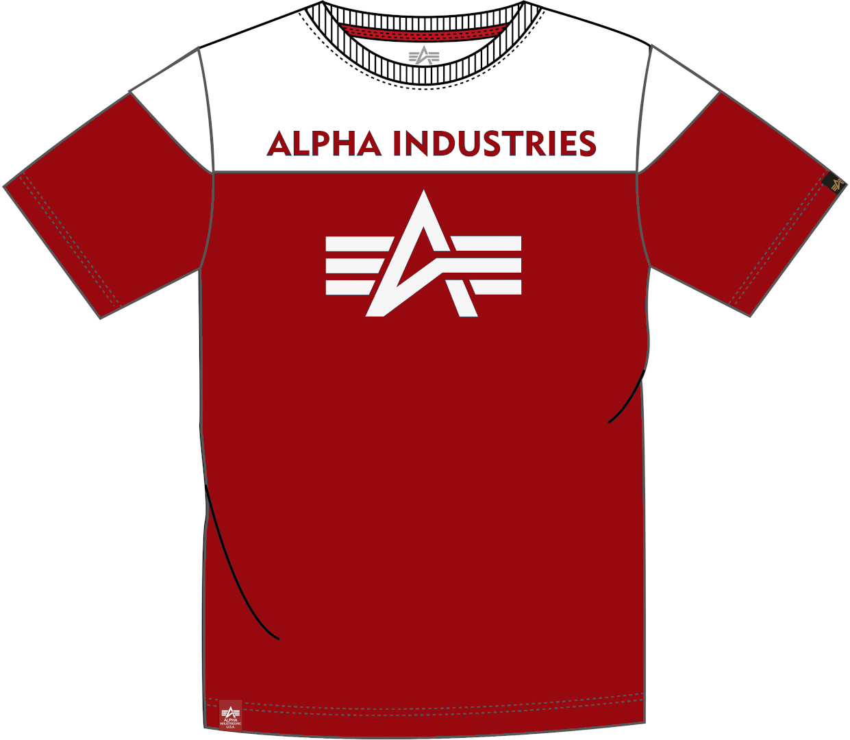 Alpha Industries CB T-Shirt Rouge S