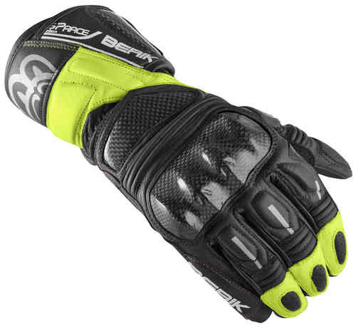 Berik Namib Pro Guantes de motocicleta Negro Amarillo 2XL