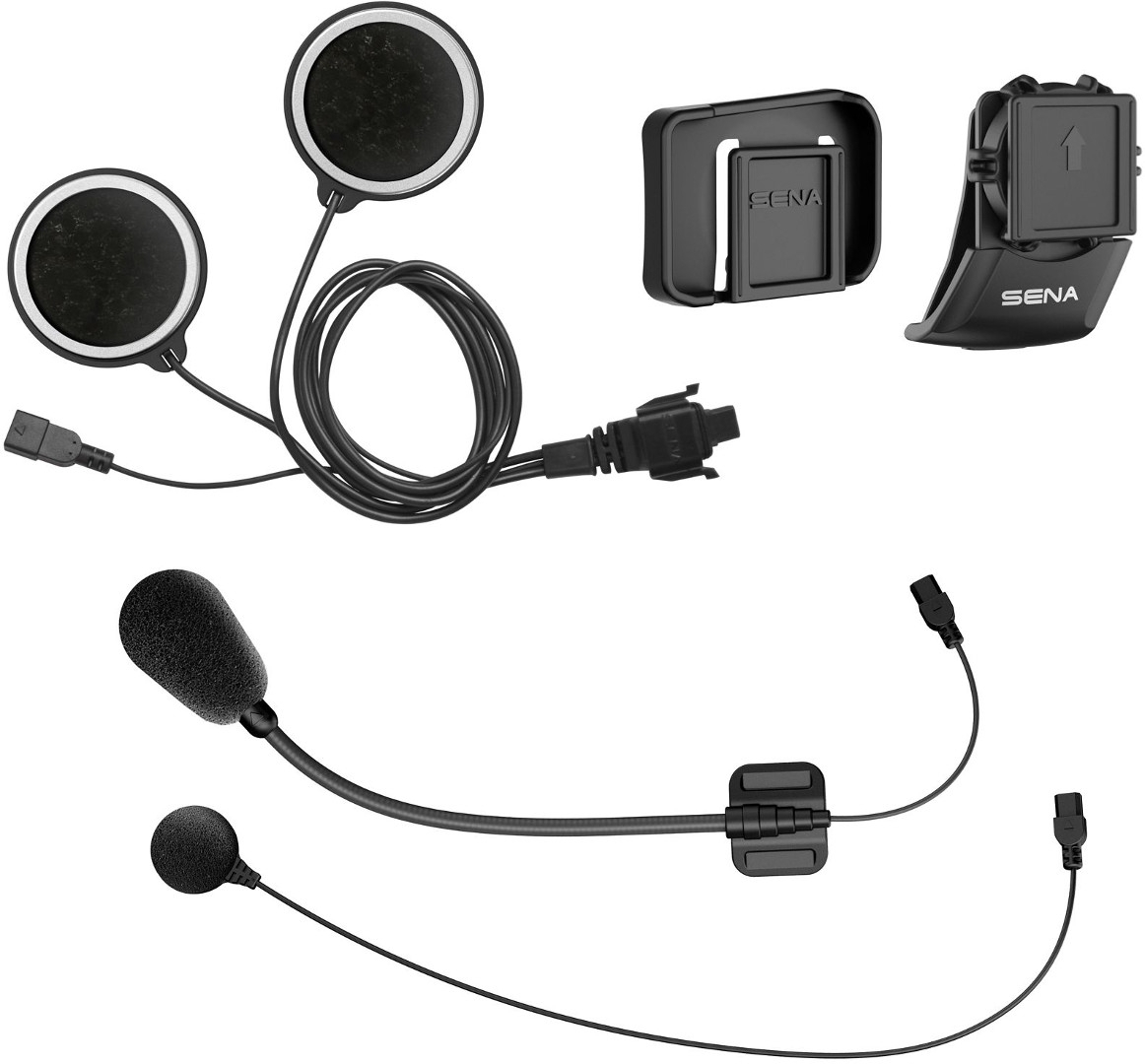Image of Sena 10C / 10C Pro Kit de pince de casque Noir unique taille