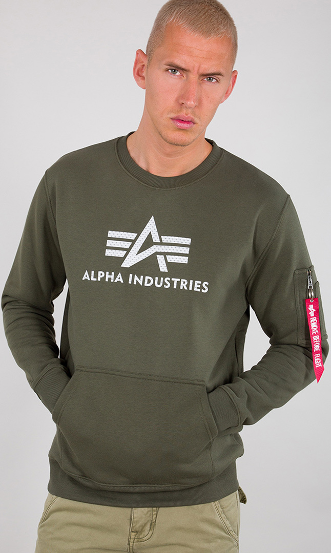 Image of Alpha Industries 3D Logo Sweatshirt Vert 2XL